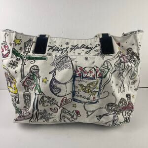 Brighton Holiday Tote Bag Purse Happy Holidays Christmas Shopping Tote Canvas